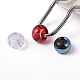 Mixed Large Hole Rondelle Glass European Beads X-GDA006-2