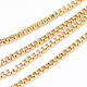 Herstellung von Halsketten aus Messing-Kastenketten MAK-Q012-02G-1