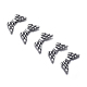 Антикварные серебряные тибетские серебряные бусины из сплава крыльев X-AB5004Y-2