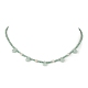 Collier pendentif en forme de larme de verre avec chaînes de perles naturelles NJEW-JN04342-6