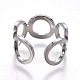 304 anelli gemelli in acciaio inox RJEW-E158-04P-3