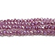 Transparent Baking Painted Glass Beads Strands DGLA-F002-02A-2