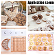 NBEADS 200 Pcs Unfinished Round Wooden Discs WOOD-WH0030-11-7