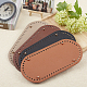 PandaHall 4pcs Crochet Bag Bottom 25x12x1.1cm Oval Bottom Bag Leather Bottoms For Bags Cushion Base with Holes Bag Shoulder Bags DIY Accessories FIND-PH0016-004-3