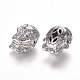 Feng Shui Brass Micro Pave Cubic Zirconia Beads ZIRC-L088-09A-P-2
