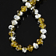 Chapelets de perles en verre électroplaqué GR10MMY-10S-2