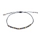 Bracelets de perles de tresse de fil de nylon BJEW-JB04349-M-2