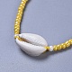 Braccialetti di perline intrecciati con perline di vetro regolabili BJEW-JB04281-03-2