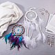 DIY Feather Woven Net/Web with Feather Making Sets DIY-NB0001-54-4