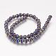 Electroplate Non-magnetic Synthetic Hematite Beads Strands G-K210-04-2