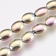 Chapelets de perles en hématite synthétique sans magnétiques G-I200-05-2