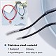 SUNNYCLUE 2Pcs 2 Colors Polyester Waxed Cords Necklace Making MAK-SC0001-13B-4