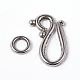 Tibetan Silver Hook and Eye Clasps LF1277Y-1