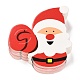 クリスマスのテーマサンタクロース形紙キャンディーロリポップカード  ベビーシャワーと誕生日パーティーの装飾用  レッド  7.7x7.2x0.04cm  約50個/袋 CDIS-I003-03-2