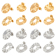 UNICRAFTALE 16pcs 2 Colors Oval and Flat Round Stud Earring Findings 304 Stainless Steel Ear Studs with Ear Nuts Earring Components for DIY Jewelry Making STAS-UN0031-23-1