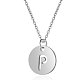 201 Stainless Steel Initial Pendants Necklaces NJEW-S069-TN507-P-1