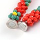Faceted Glass Abacus Beaded Bracelets BJEW-J170-A03-3