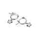 Trendy 925 Sterling Silver Hoop Earrings EJEW-BB34455-2