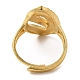 Light Gold Brass Adjustable Rings for Women RJEW-A022-01C-2
