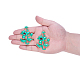 Chinese Style Alloy Enamel Chandelier Components Links X-ENAM-E329-67A-G-8