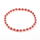 Glas & Messing Stretch-Perlen-Armbänder Sets BJEW-JB06151-4