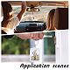 CHGCRAFT 8Pcs Plastic Rearview Mirror Car Picture Frame Car Rear View Mirror Hanging Accessories Small Photo Frame Pendant with Cotton Cords Wood Beads for Car Ornament Keychain Pet Collar HJEW-CA0001-19-6