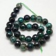 Natural Agate Round Beads Strand G-L084-12mm-12-3
