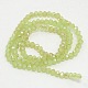 Electroplate Glass Faceted Rondelle Beads Strands EGLA-D020-4x3mm-57-2