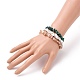 Chip Natural Gemstone Beaded Stretch Bracelets Sets X-BJEW-JB05699-7