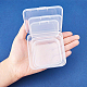 BENECREAT 27 PACK Mixed size Rectangle Mini Clear Plastic Bead Storage Containers Box Case with lid for Items CON-BC0003-01-4