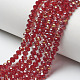 Electroplate Transparent Glass Beads Strands EGLA-A034-T2mm-H13-1