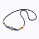 Colliers de perles en hématite synthétique sans magnétiques NJEW-JN01846-2