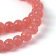 Imitation Jade Glass Beads Strands X-DGLA-S076-6mm-07-2