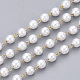 Chaînes en perles d'imitation imitation plastique abs faites main CHS-T003-01G-5