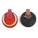Colliers avec pendentif en imitation cuir NJEW-N0060-036E-6