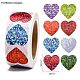 Heart Shaped Stickers Roll DIY-K027-A16-3