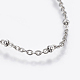 304 Stainless Steel Anklets AJEW-H013-05-3