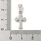 Подвески из нержавеющей стали 304 с кубическим цирконием STAS-C102-04G-P-3