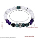 Natural Agate and Howlite Stretch Bracelets BJEW-BB31247-3