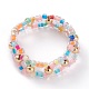 Bagues en perles de rocaille rondes transparentes à l'intérieur de couleurs RJEW-JR00318-01-1