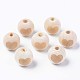 Незаконченная натуральная древесина европейский бисер WOOD-S057-005A-1