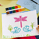 Plastic Drawing Painting Stencils Templates DIY-WH0396-513-4
