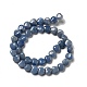 Natürlichen blauen Aventurin Perlen Stränge G-B022-10C-3
