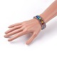 Electroplate Glass Wrap Bracelets BJEW-JB04020-03-3