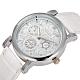 High Quality Stainless Steel Leather Diamond-studded Quartz Wrist Watch WACH-N008-14E-3