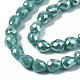 Opaque Glass Beads Strands EGLA-T008-16F-3
