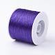 韓国の平らな弾性結晶ストリング  弾性ビーズ糸  ストレッチブレスレット作り用  暗紫色  0.5mm  約546.8ヤード（500m）/ロール EW-G005-0.5mm-12-2
