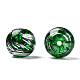 Stile misto e rotonde a spruzzo dipinte perle di vetro colore misto DGLA-X0003-10mm-4