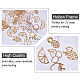 OLYCRAFT 30pcs Fruit Theme Open Bezel Charms 6-Style Alloy Frame Pendants Hollow Resin Frames with Loop for Resin Jewelry Making - Gold PALLOY-OC00-44-3
