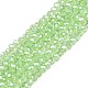 Chapelets de perles en verre électroplaqué&nbsp;EGLA-A044-T2mm-A09-1